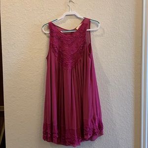 Fuschia Lace Dress